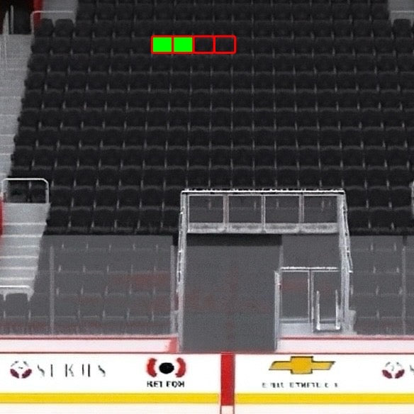 Section 122 Row 1 - In the Club