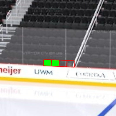 Section 107 Row 1 - On the Glass