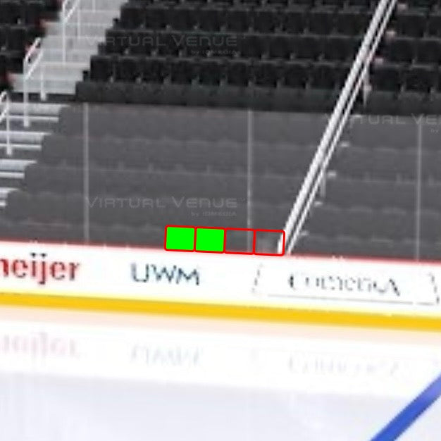 Section 107 Row 1 - On the Glass